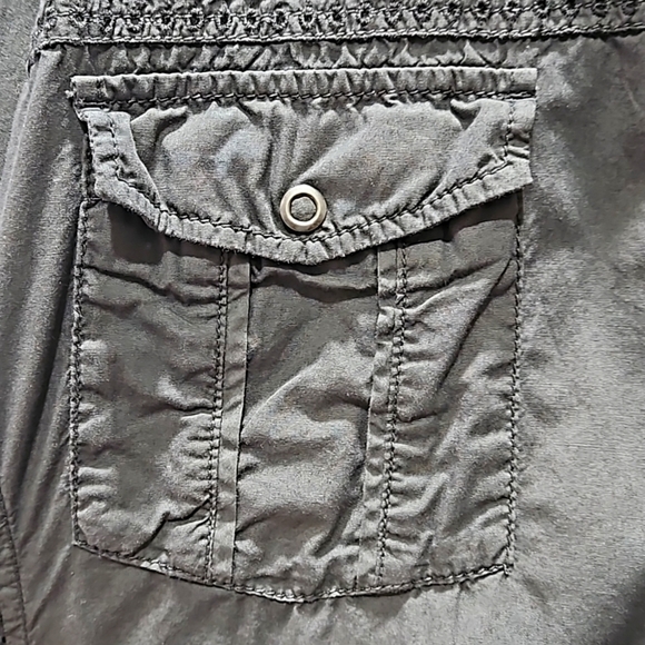 Bar 3, button up, shirt, dark grey, Long sleeve, snap cuff, 7 snaps,  Sz XXL - Picture 4 of 9
